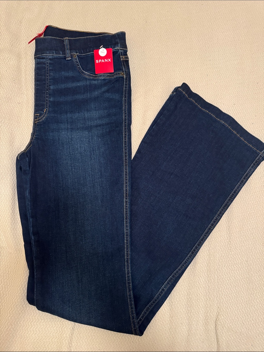 SPANX Dark Indigo Flare Jeans